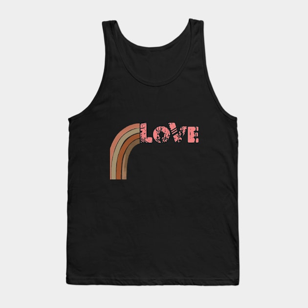 Rainbow Love Tank Top by theplaidplatypusco